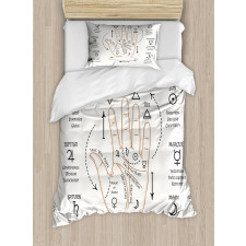 Open Hand Reading Signs Duvet Cover Set