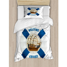 Life Buoy on the Wall Duvet Cover Set