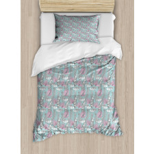 Delicate Hawaiian Leaves Duvet Cover Set