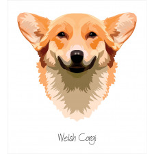 Friendly Funny Welsh Dog Art Duvet Cover Set
