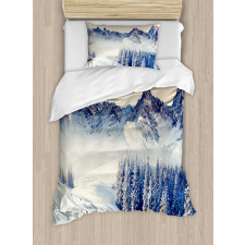 Snowy Winter View Duvet Cover Set