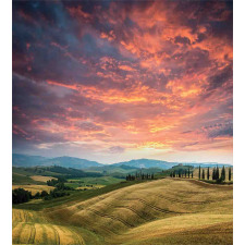 Tuscany Cypress Trees Duvet Cover Set