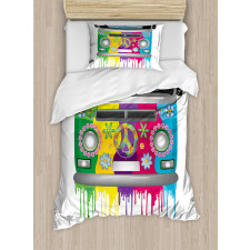 Hippie Van Vacation Duvet Cover Set