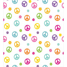 Old Peace Sign Duvet Cover Set