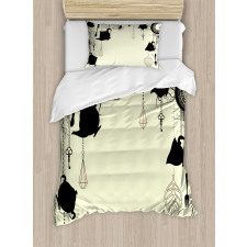 Diamonds Forks Spoons Duvet Cover Set