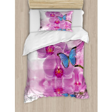 Orchid Bloom on Water Duvet Cover Set
