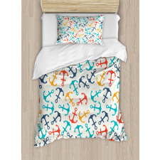 Anchor Shape in Lines Duvet Cover Set