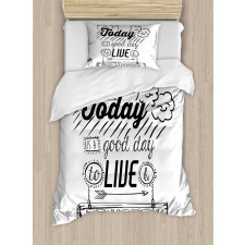 Inspiration Gratitiude Duvet Cover Set