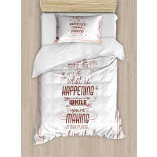 Motivational Attitude Art Duvet Cover Set