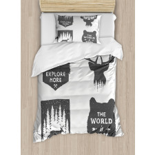 Stay Wild and Wander Duvet Cover Set