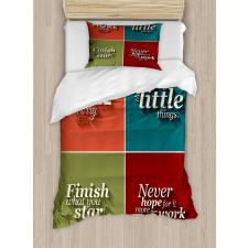 Love More Worry Less Duvet Cover Set