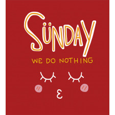 Funny Sunday Saying Duvet Cover Set