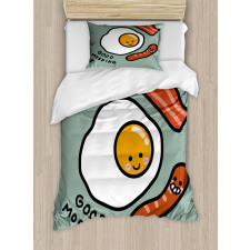 Morning Egg Sausages Duvet Cover Set