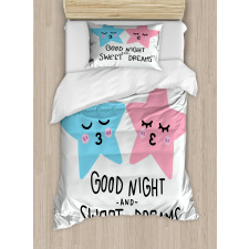 Dreams Stars Kiss Duvet Cover Set