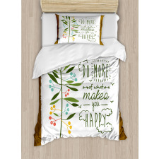 Mindfulness Flying Birds Duvet Cover Set