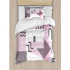 Memphis Retro Doodle Art Duvet Cover Set