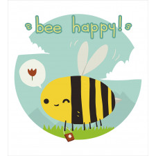 Bee Happy Doodle Duvet Cover Set