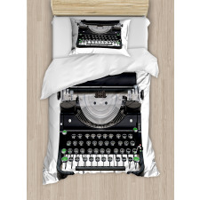 Antique Writing Device Duvet Cover Set