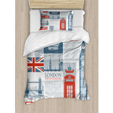 London United Kingdom Duvet Cover Set