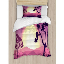 Gradient Landscape Duvet Cover Set