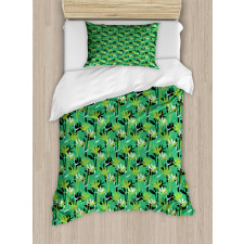 Tropical Strelitzia Floral Duvet Cover Set