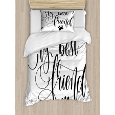 Positive Paws Words Duvet Cover Set