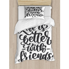 Friendship Love Duvet Cover Set