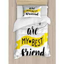 Buddy Motivation Art Duvet Cover Set