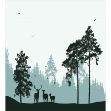 Forest Silhouette Art Duvet Cover Set