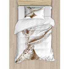 Wild Animal Engraving Duvet Cover Set