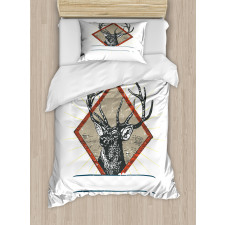 Hipster Wild Antler Duvet Cover Set