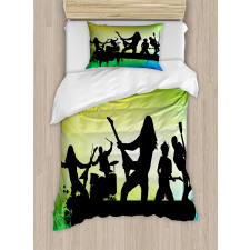 Energetic Rock Band Duvet Cover Set