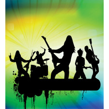 Energetic Rock Band Duvet Cover Set