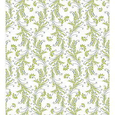 Old Leaf Swirl Floral Duvet Cover Set