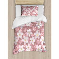 Cherry Blossoms Petal Duvet Cover Set