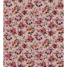 Floral Pattern with Rose Duvet Cover Set