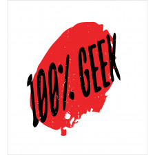 Hundred Percent Geek Wording Duvet Cover Set