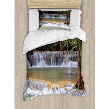 Waterfall Kanchanaburi Duvet Cover Set