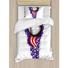 Stars Stripes Firework Duvet Cover Set