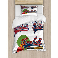 Baseball Mitt Ball Duvet Cover Set