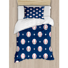 Baseball Stripes Duvet Cover Set