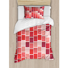 Tile Rectangle Square Duvet Cover Set