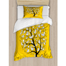 Doodle Birds Branches Duvet Cover Set