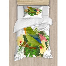 Exotic Agapornis Parrot Duvet Cover Set