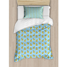 Toy Duck Pattern Duvet Cover Set