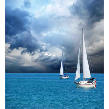 Sailing After Storm Clouds Duvet Cover Set
