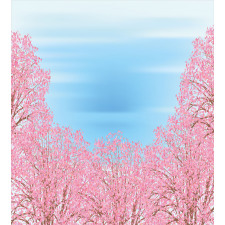 Pinkish Blossom Trees Duvet Cover Set