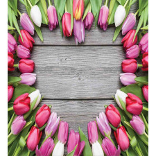Frame of Fresh Tulips Duvet Cover Set