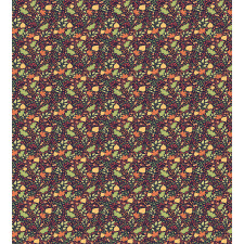 Leaves Acorns and Berries Duvet Cover Set