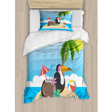 Tropic Funny Cartoon Duvet Cover Set